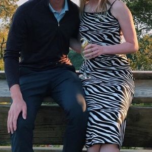 Zara Low-Back Zebra Midi